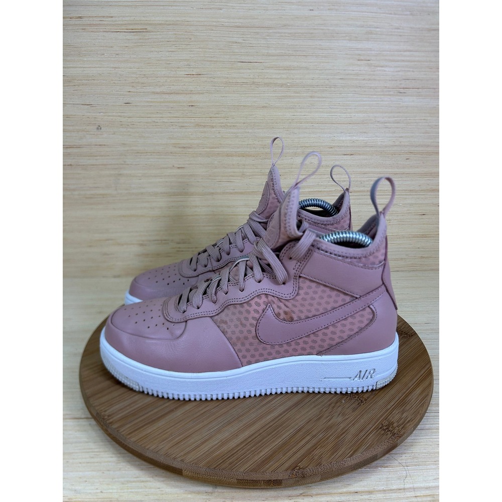 Nike Air Force 1 UltraForce Mid Particle Pink Sneakers 864025-600 Womens 8